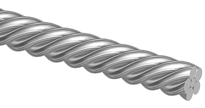 Прямая сформированная дуга FLEX  из 6 прядей